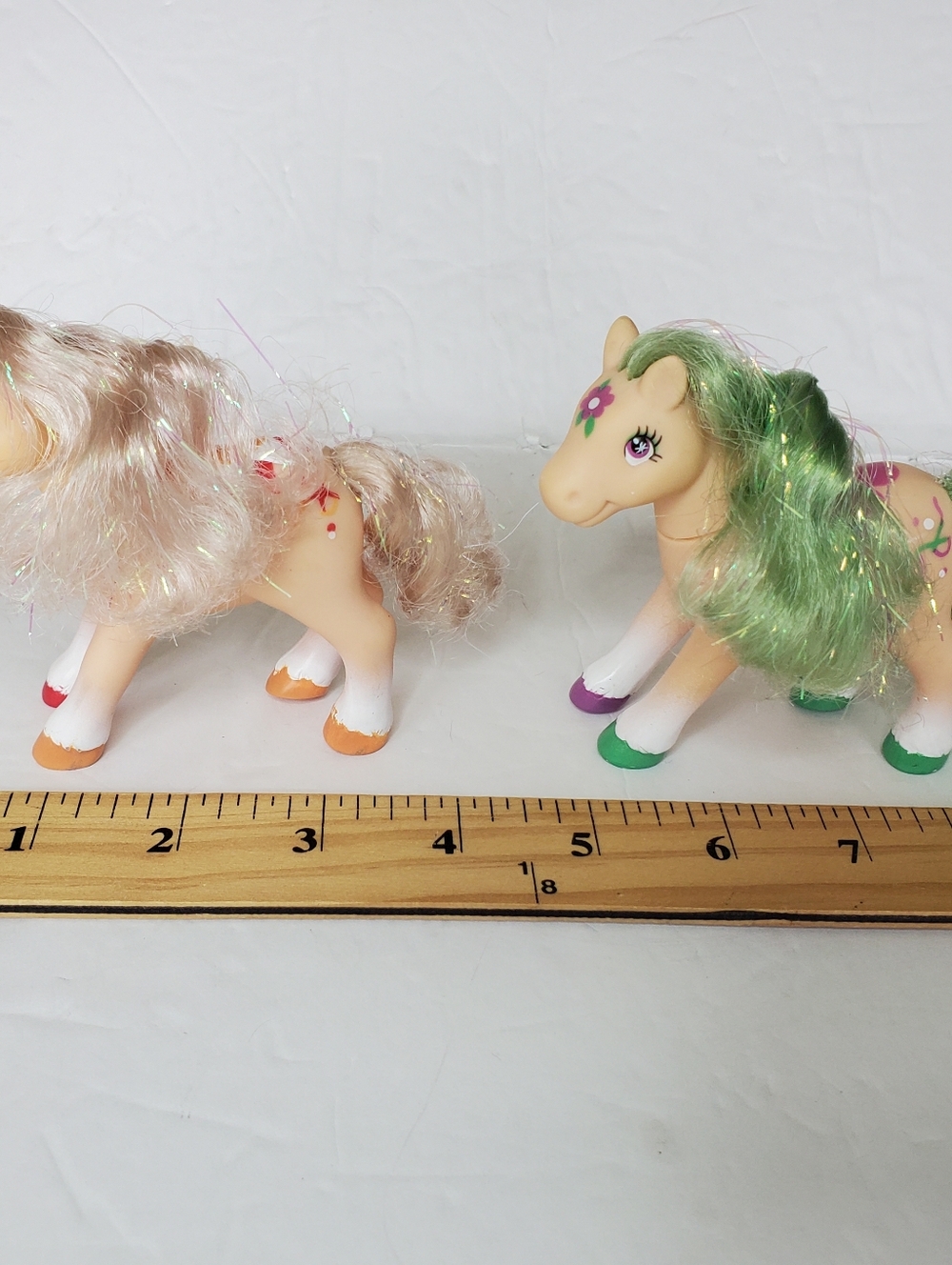 90's Lanard Pony Tails Toys Glitter Hair Ponies Lot of 2 Vintage Horses - Picture 4 of 7